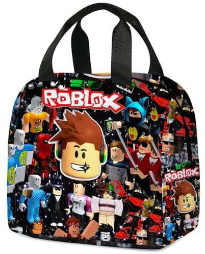 YEIUZPT Robllox Insulated Lunch Bag - Reusable Cooler Meal Bag for School, Work, Picnic, Travel & Beach