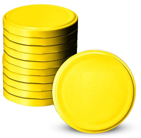 KADAX 10er Set Schraubdeckel TO66 für Gläser 66mm – Twist-Off Ersatzdeckel für 200-350ml Einmachgläser & Marmeladengläser, Luftdicht & Spülmaschinenfest