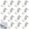 TenaLucy 50 Pezzi U-Fascette Stringitubo,Morsetto per Tubi Morsetti per Tubi Fissaggio per Tubi Collari per Tubi Fermacavi Ferma Cavi Foro Singolo,per Tubi del Gas Tubi Dell'acqua e Cavi (6MM)