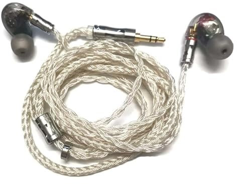 Sunrisesu SF846 Ersatz-Reparatur-Ohrhörer für Shure SE846/SE535 Kopfhörer 4BA + 1DD linke und rechte Treibereinheiten, Reparatur-Kopfhörer (linke + rechte Ohrhörer und Kabel)