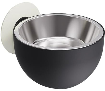 Aufgestellter Hundenapf – Erhöhter Futternapf aus Edelstahl für Haustiere, auslaufsichere Hundenäpfe | Erhöhter Welpenfutternapf zur Wandmontage