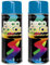 Deco Color 2er Sparpack Lackspray glänzend 400ml nach RAL (2 Dosen in himmelblau glanz RAL 5015)
