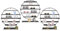 soudesileim 6 PCS 5 Tiers Round Nail Polish Wall Display Rack, 3 Stands and 3 Bars, Max Load Weight 10kg, Each Stand Capacity 160 Bottles of Nail Polish, Perfume Shelf (Black)