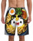 LXqlSS Traje de baño para hombre, diseño de huevera, fideos y ramen, con bolsillos, pantalones cortos de playa para hombre, secado rápido, Negro -, Medium