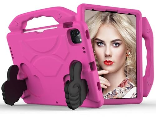 Compatibile per iPad mini 2 (Colore: fucsia) Premium Stand Hard Back Custodia in silicone rigido