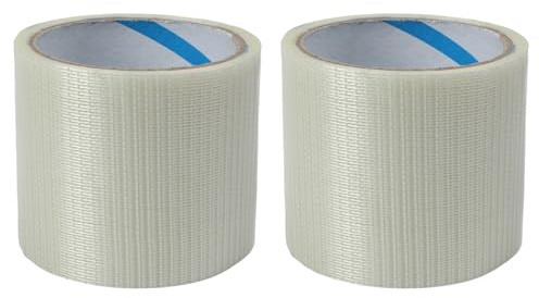 Markisen-Reparaturband für Gartenschirme und Wohnmobil-Markisen, wetterfest, wasserdicht, -30 °C bis +70 °C, transparentes Polyethylenband, 2er-Pack mit 8 cm x 10 m und 8 cm x 20 m Rollen (8 cm x 10 m