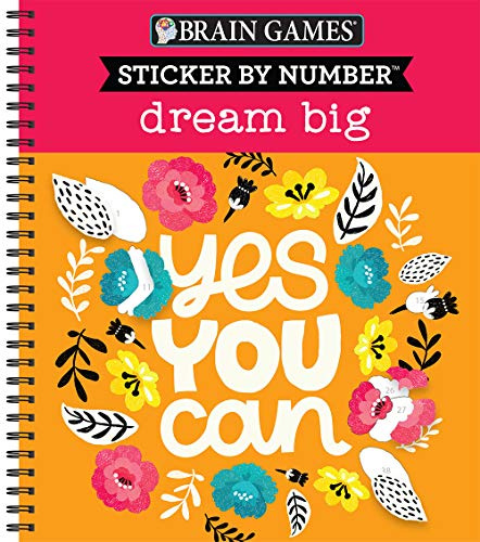 Sticker by Number: Dream Big (Brain Games - Sticker by Number)