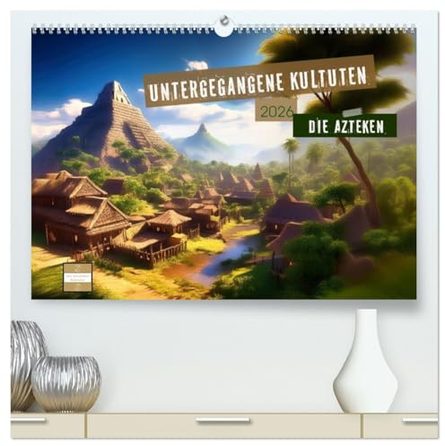 Untergegangene Kulturen - die Azteken (hochwertiger Premium Wandkalender 2026 DIN A2 quer), Kunstdruck in Hochglanz: Ein Wanddekoration mit ... der Azteken zeigen. (CALVENDO Kunst)