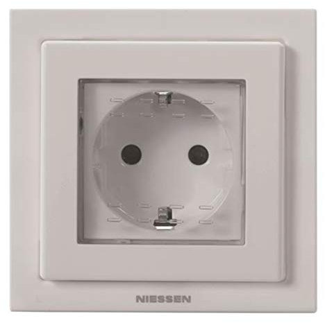 Niessen zenit - Base schuko empotrar ip55 blanco