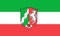 U24 Aufkleber Nordrhein-Westfalen Flagge Fahne 30 x 20 cm Autoaufkleber Sticker