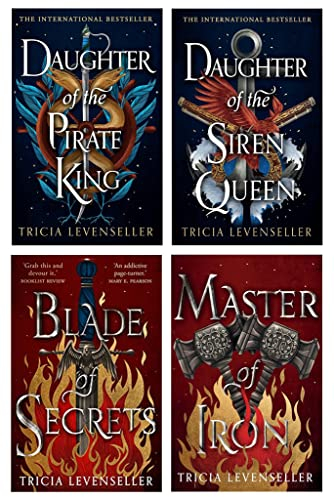 Tricia Levenseller Collection 4 Books Set (Daughter of the Pirate King, Daughter of the Siren Queen, Blade of Secrets & Master of Iron)