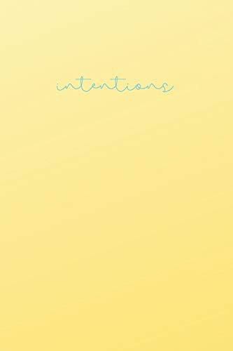 Intentions: Idea Notebook and Vision Journal – Minimalist Gradient Notebook Collection – Faded #8- Softcover Lined Journal - 200 pages