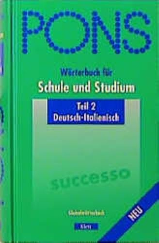 PONS Wörterbuch für Schule und Studium, Deutsch-Italienisch