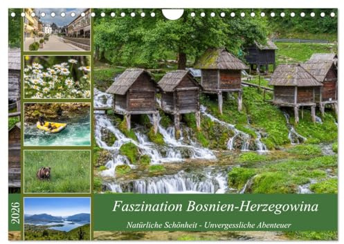 Faszination Bosnien-Herzegowina (Wandkalender 2026 DIN A4 quer), CALVENDO Monatskalender: Atemberaubende Natur in Bosnien-Herzegowina (CALVENDO Orte)