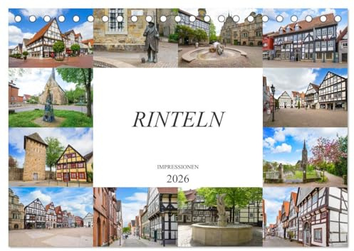 Rinteln Impressionen (Tischkalender 2026 DIN A5 quer), CALVENDO Monatskalender: Eine geniale Auswahl der schönsten Bildmotive von Rinteln (CALVENDO Orte)