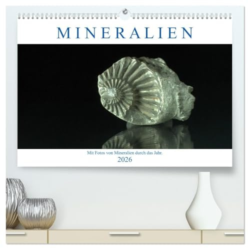Mineralien (hochwertiger Premium Wandkalender 2026 DIN A2 quer), Kunstdruck in Hochglanz: Mit spanenden Mineralienfotos durch das Jahr (CALVENDO Hobbys)