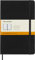 Moleskine Klassisches Notizbuch, Liniertes Notizbuch, Hardcover und Elastischer Verschluss, Großes Format 13 x 21 cm, Farbe Schwarz, 240 Seiten