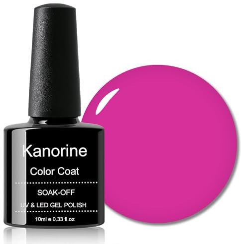 KANORINE Gel Polish Soak-Off UV/LED Gel Nail Polish red purple Color Coat Gel Nail Varnish Nail Art TYPE 10ml