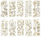 Ideen mit Herz Gravur-Sticker, transparent/gold, 10 Bogen à 10 x 23 cm | Goldene Aufkleber zum Basteln & Dekorieren | Karten & Geschenke zu Geburtstag, Weihnachten, Rente & mehr (Nostalgie)