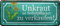 WOGEKA ART Retro Blechschild - Unkraut an Selbstpflücker zu verkaufen - witziger Spruch als Geschenk-Idee zum Geburtstag Weihnachten Dekoration 28x12 cm Vintage-Design Metall 1519