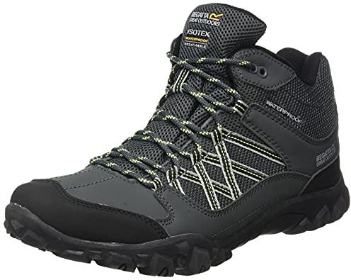 Regatta Herren Edgepoint Waterproof Hiking Boot Trekking-& Wanderhalbschuhe, Braun (Briar/Lime Punch 824), 41 EU