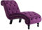 vidaXL Chaiselongue Relaxliege Liegestuhl Liegesessel Komfortliege Loungesessel Sesselliege Relaxsessel Schlafsofa Recamiere Lounge Lila Samt