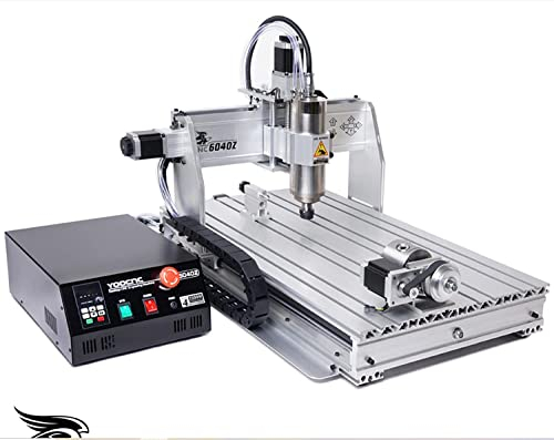 4-Achsen-CNC-Maschine mit 6040 CNC-Maschine mit 2,2 kW Spindel-USB-Anschluss und Griff, CNC-Gravur-Fräs- und Hohlraummaschine