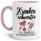 Berufe-Tasse Superheldin Krankenschwester - Kaffee-Tasse mit Spruch/Arbeit/Job/Lustig/Geschenk-Idee - Innen & Henkel Rosa