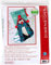 Dimensions 71-09160 Fuzzy Nadelspitze DIY Weihnachtsstrumpf, 12 Netzleinen, 40,6 cm lang, Leinwand, Acryl, Wolle, Flauschiger Pinguin, 16 Long