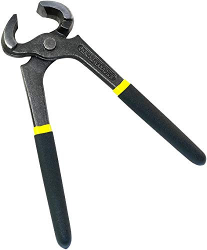 AERZETIX - Alicates de Carpintero/Carpintería de Corte 180mm para arrancar de clavos/tacos - para cortar alambre - DIN 5743 - Bi-funcional - Mango antideslizante - Acero - C45821