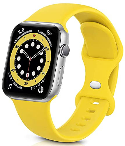 Sichy Cinturino Compatibile con Apple Watch 38mm/40mm /41mm/ 42 mm/44mm/45mm, Cinturini da Polso sostitutivi in Silicone compatibili con iWatch Series7/6/5/4/3/2/1/SE