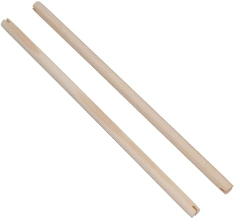 AB Tools Lot de 2 perchoirs en bois pour cage à oiseaux 40,6 cm