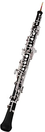 summina Oboe C Key Nickel-Plated Keys Semi-Automatic Style Wind Instrument | with How Many Oboe Reed Leather Case Carrying Bag Screwdriver in Cleaning Cloth