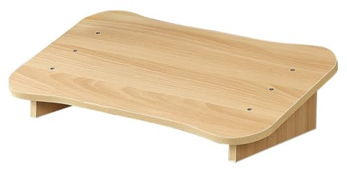 Angoily Tabouret Repose-Pieds Incliné en Bois 15.75X11.81X5.51 Pouces Léger pour Bureau Et Maison Confort Assis Support Ergonomique