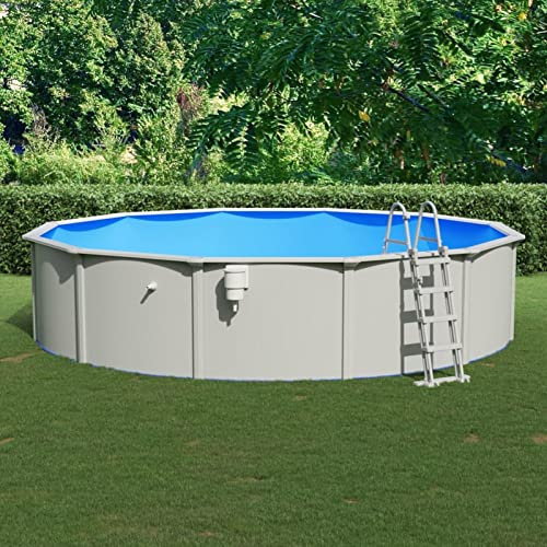 Gecheer Piscina con Scaletta, Piscina Fuori Terra 550x120 cm