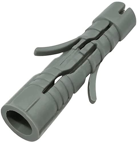 AERZETIX - C57690 - Lot de 100 Chevilles universelles Ø5x25 mm - Chevilles Crampons Multi-usages - en Plastique - pour Fixation en béton Brique parpaing