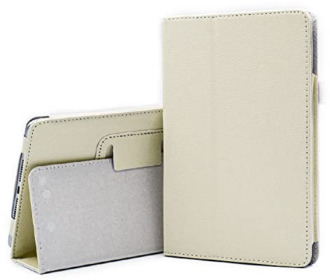Chstls Funda para Galaxy Tab S2 9.7 (2015), Folio Flip Soporte PU Cuero Smart Proteccion Cubrir con Auto Wake/Sleep Función para Samsung Galaxy Tab S2 9.7 / SM-T810 SM-T813 SM-T815 - Blanco