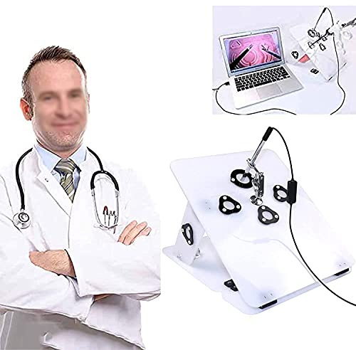 Trainingsbox-Simulator für laparoskopische Chirurgie mit Nadelhalter, Lichtquelle, chirurgischen Instrumenten, Rillengreifern, Scheren und 6 Trainingsmodellen für die Schülerausbildung