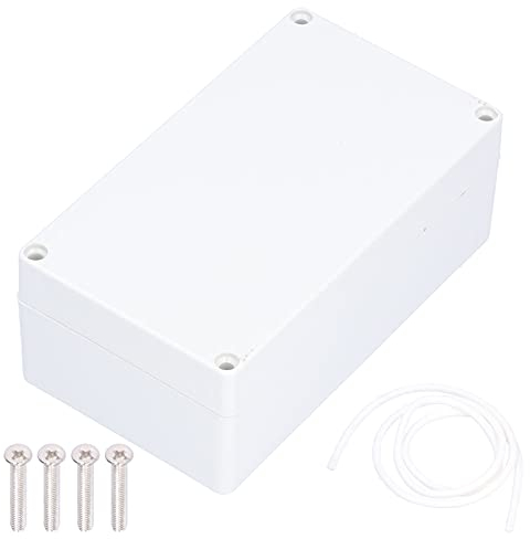 Wasserdichte Anschlussdose, IP65 wasserdichte weiße Kunststoff Verteiler Anschlussdose Stromanschlussdose elektrische Verdrahtungsbox Projektbox(200 * 120 * 75mm)