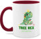 Tasse Tassen 325ml - Weihnachtstasse Weihnachten - Tree Rex - Merry Christmas - 325 ml - Bordeauxrot - weihnachtlich weihnachts weihnachtliches weinachs xmas x-mas weihnachtlicher weihnachtliche