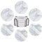 Posavasos de Cristal con Soporte: 12 Posavasos para Bebidas, Posavasos de mármol con Parte Trasera de Corcho, Posavasos de mármol, Posavasos de Corcho para decoración del hogar