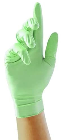 Ink Jungle Green Nitrile GP0042 GP0043 GP0044 GP0045 Examination Nitrile Gloves - Multipurpose, Powder Free and Latex Free Disposable Gloves, Box of 100 Gloves, Green (Small)