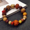 Armband, Armbänder for Männer, Geschenk for Männer, achtzehn Bodhi-Armband, Männer und Frauen, ethnischer Buddha-Perlen-Armband, Naturstein-Armband, Yoga-Schmuck, Geschenk (Color : Beaded Bodhi Bracl