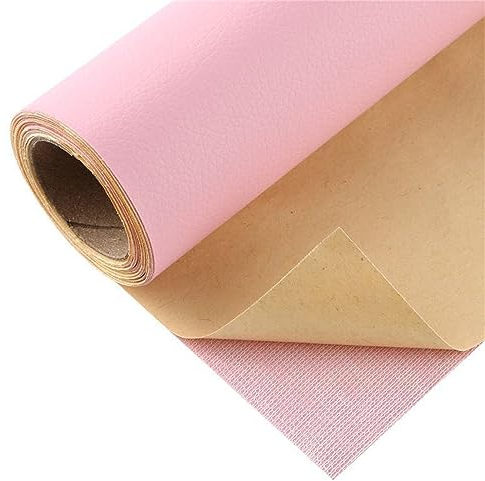 1 Stück Leder Reparatur Set Patch KitSelbstklebende PU Leder Reparatur Tape Patch Erste Hilfe für Sofa Auto Sitz Möbel Jacken Handtasche Rosa 50 x 137 cm