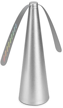 Repelente de moscas, ventilador portátil, repelente de moscas, ventilador de mesa (1 unidad, plata)