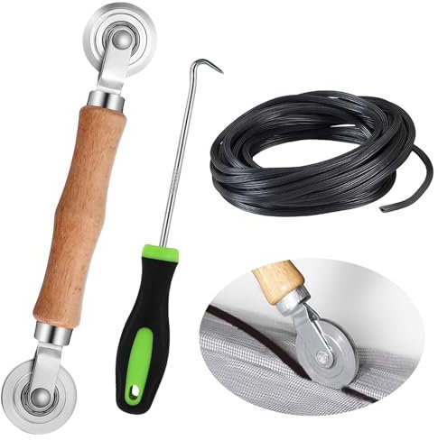 Rotella per Zanzariere, 3 Pezzi Zanzariera Finestra Ricambio Strumento, Rullo Zanzariera Ricambio, Zanzariera Rullo per L'installazione di Zanzariere per Finestre e Porte