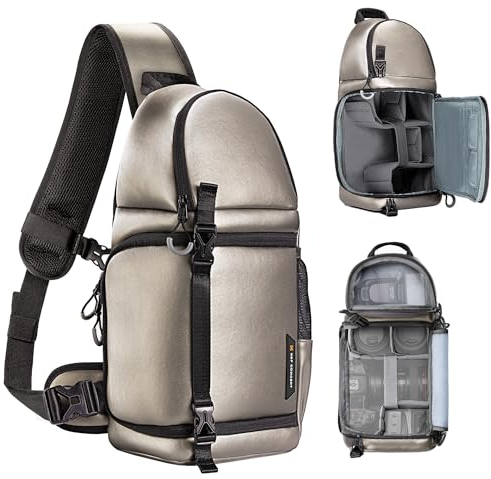 K&F Concept Kamera-Rucksack, Schultertasche, quadratische Tasche, Taschen Fotografen, Kamera-Rechteck-Hülle, kompatibel mit Canon/Nikon/Sony/DJI Mavic Drohnen-Rucksack