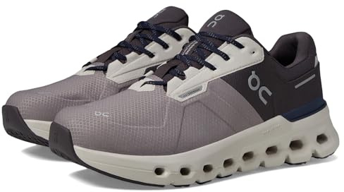 On Men's Cloudrunner 2 Waterproof Sneaker, Zinc/Midnight, 48 EU