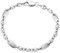 TAIPAN Plattenkette Bohnenkette Kombination Armband 6mm breit Edelstahl Länge 19cm / 21cm wählbar - Steigbügelkette - Plättchenkette