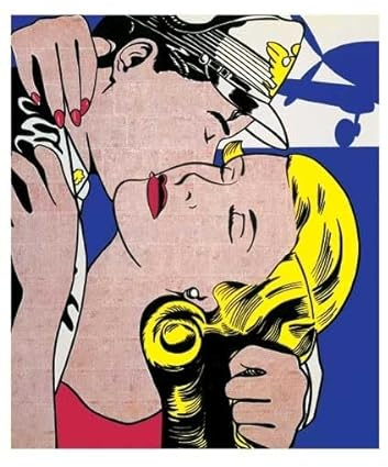 Kunstpostkarte Roy Lichtenstein - The Kiss